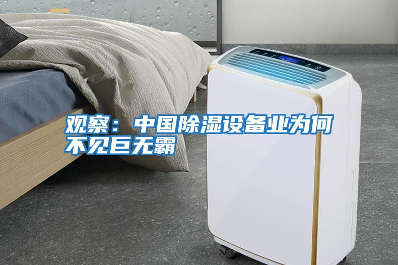 觀察：中國(guó)除濕設(shè)備業(yè)為何不見巨無(wú)霸