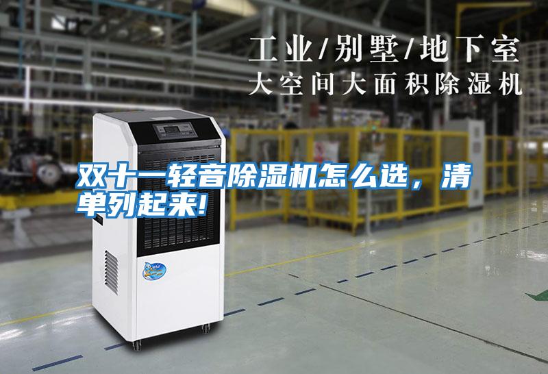 雙十一輕音除濕機怎么選，清單列起來!