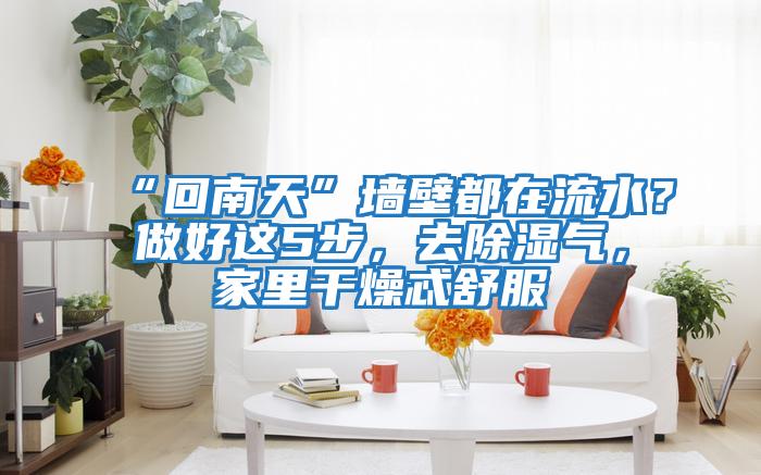“回南天”墻壁都在流水？做好這5步，去除濕氣，家里干燥忒舒服