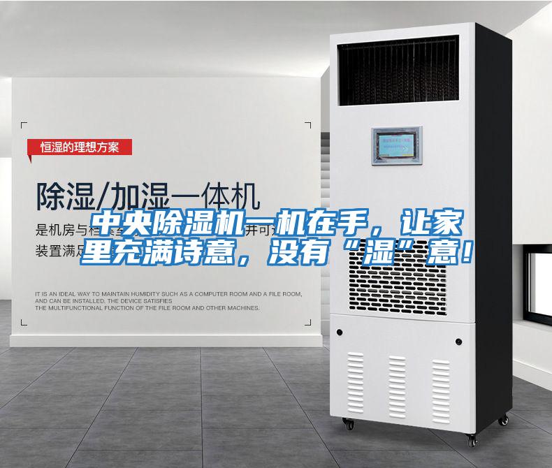 中央除濕機(jī)一機(jī)在手，讓家里充滿詩意，沒有“濕”意！
