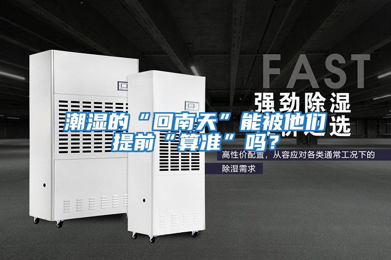 潮濕的“回南天”能被他們提前“算準(zhǔn)”嗎？