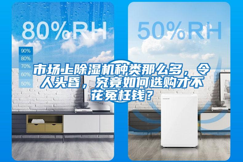 市場上除濕機種類那么多，令人頭昏，究竟如何選購才不花冤枉錢？
