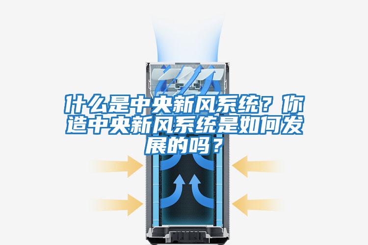 什么是中央新風系統？你造中央新風系統是如何發展的嗎？