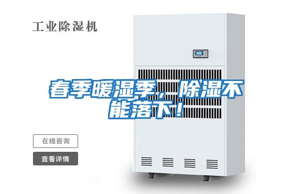 春季暖濕季，除濕不能落下！