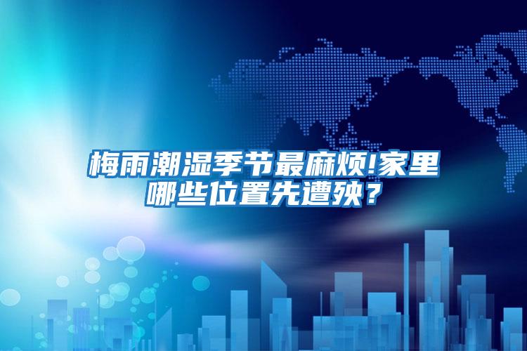 梅雨潮濕季節最麻煩!家里哪些位置先遭殃？