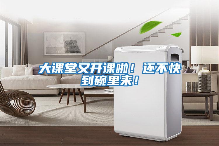 大課堂又開課啦！還不快到碗里來！