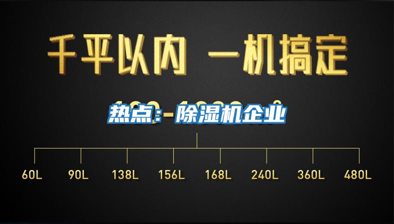 熱點：除濕機企業