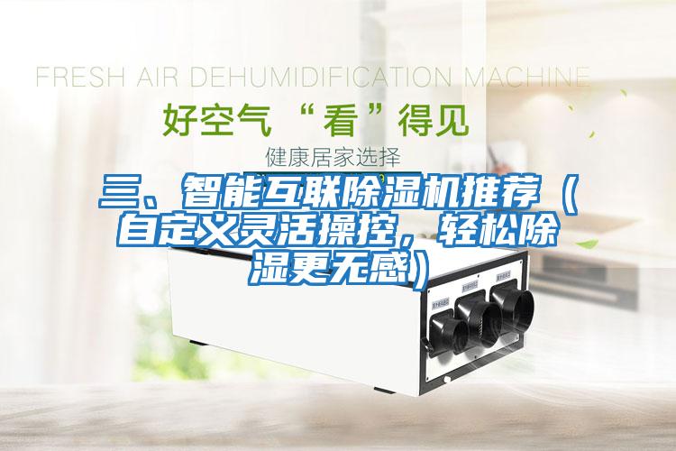 三、智能互聯除濕機推薦（自定義靈活操控，輕松除濕更無感）