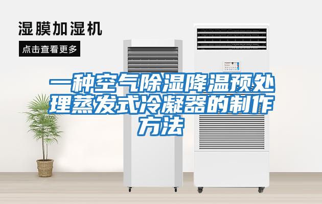 一種空氣除濕降溫預處理蒸發式冷凝器的制作方法