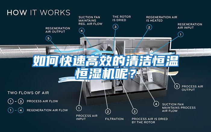 如何快速高效的清潔恒溫恒濕機(jī)呢？