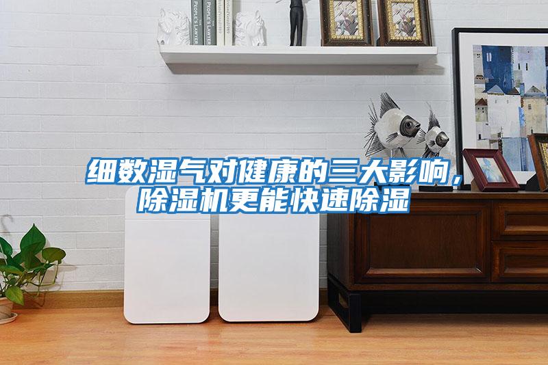 細數濕氣對健康的三大影響，除濕機更能快速除濕