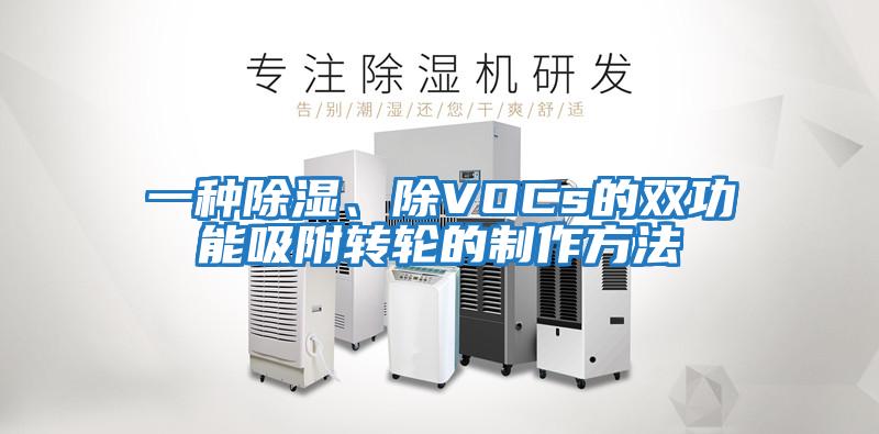一種除濕、除VOCs的雙功能吸附轉輪的制作方法