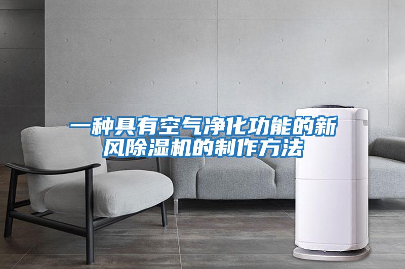 一種具有空氣凈化功能的新風除濕機的制作方法