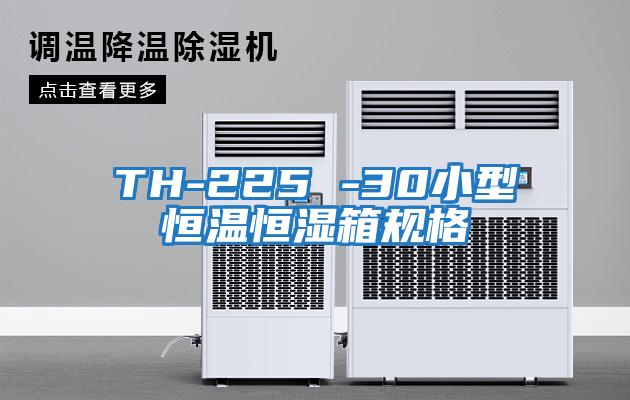 TH-225 -30小型恒溫恒濕箱規格