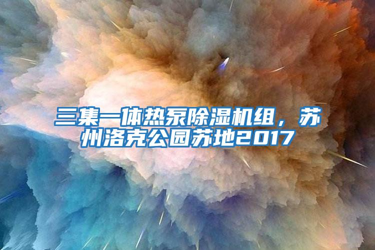 三集一體熱泵除濕機組，蘇州洛克公園蘇地2017