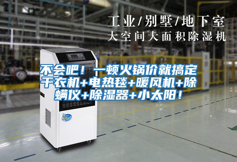 不會吧！一頓火鍋價就搞定干衣機(jī)+電熱毯+暖風(fēng)機(jī)+除螨儀+除濕器+小太陽！