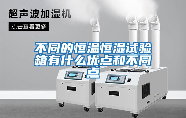 不同的恒溫恒濕試驗箱有什么優點和不同點