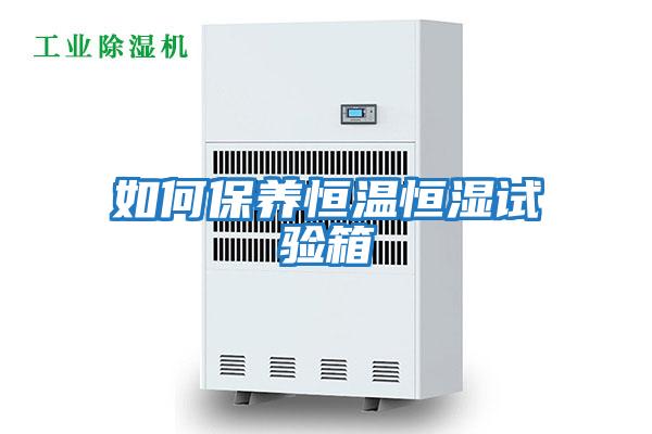 如何保養恒溫恒濕試驗箱