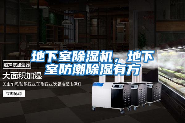 地下室除濕機，地下室防潮除濕有方
