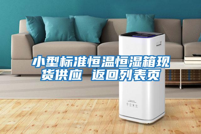 小型標準恒溫恒濕箱現貨供應 返回列表頁
