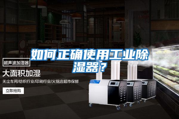 如何正確使用工業除濕器？