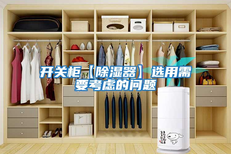 開關柜【除濕器】選用需要考慮的問題
