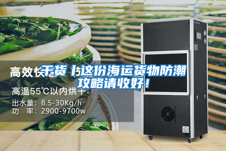 干貨丨這份海運貨物防潮攻略請收好！