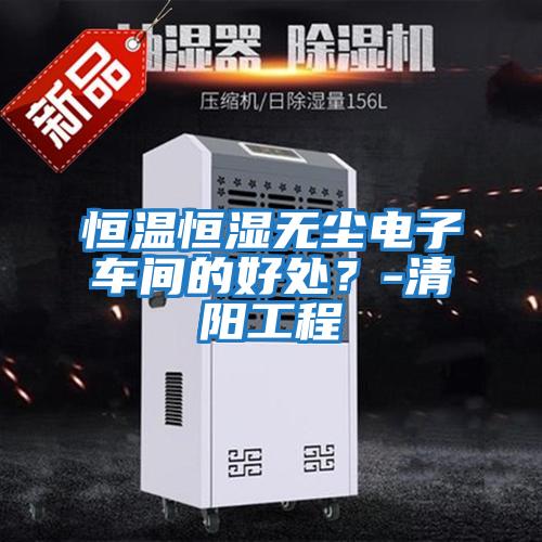 恒溫恒濕無塵電子車間的好處？-清陽工程