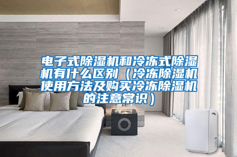 電子式除濕機和冷凍式除濕機有什么區別（冷凍除濕機使用方法及購買冷凍除濕機的注意常識）