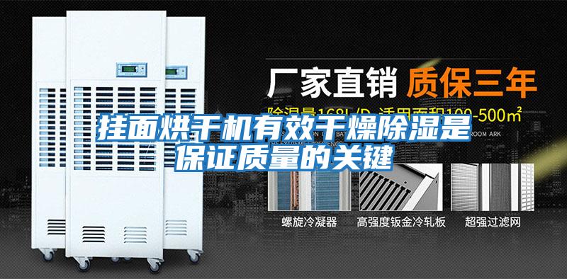 掛面烘干機有效干燥除濕是保證質量的關鍵