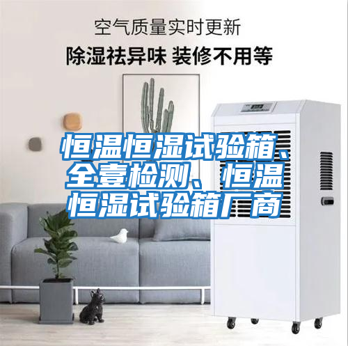 恒溫恒濕試驗(yàn)箱、全壹檢測、恒溫恒濕試驗(yàn)箱廠商