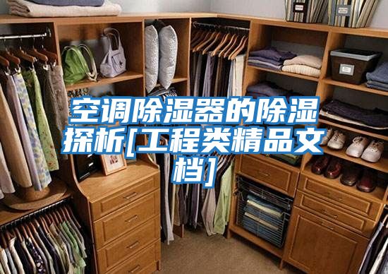 空調除濕器的除濕探析[工程類精品文檔]
