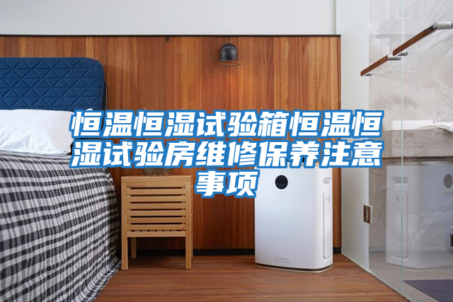 恒溫恒濕試驗箱恒溫恒濕試驗房維修保養注意事項