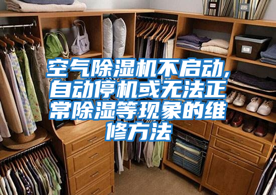 空氣除濕機不啟動,自動停機或無法正常除濕等現象的維修方法