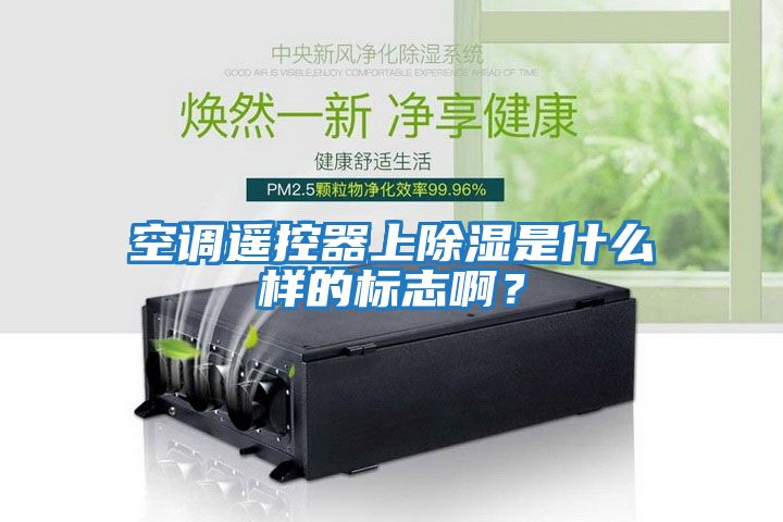 空調遙控器上除濕是什么樣的標志啊？