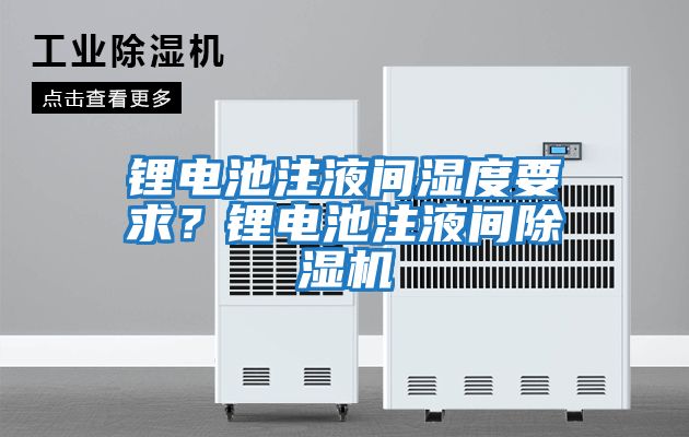 鋰電池注液間濕度要求？鋰電池注液間除濕機