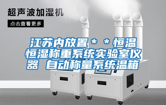 江蘇內放置＊＊恒溫恒濕稱重系統實驗室儀器 自動稱量系統溫箱