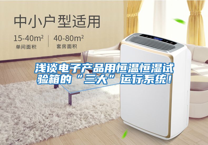 淺談電子產(chǎn)品用恒溫恒濕試驗箱的“三大”運行系統(tǒng)！