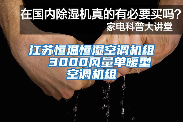 江蘇恒溫恒濕空調機組  3000風量單暖型空調機組