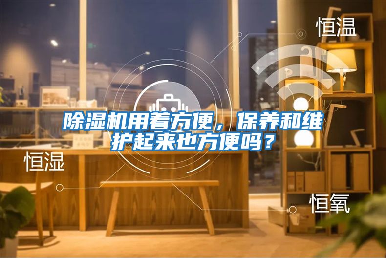 除濕機用著方便，保養和維護起來也方便嗎？