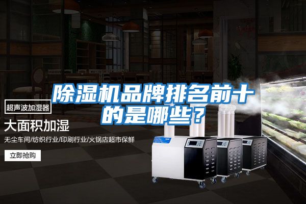 除濕機品牌排名前十的是哪些？