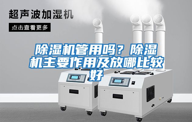 除濕機管用嗎？除濕機主要作用及放哪比較好