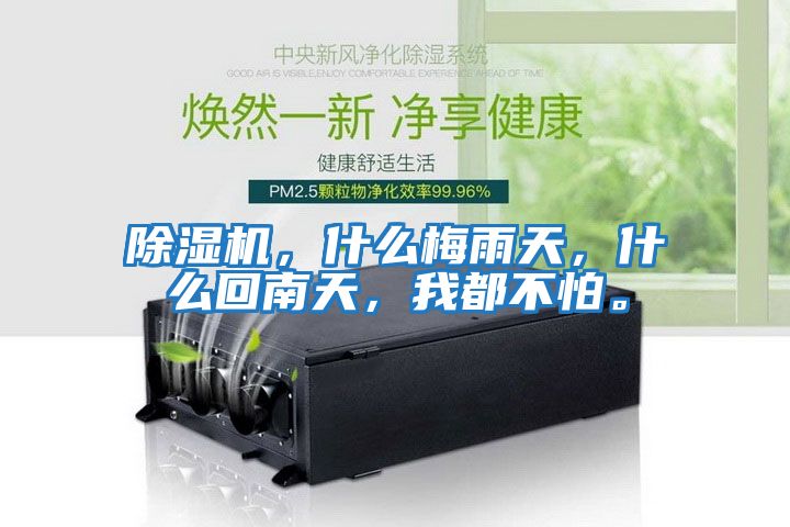 除濕機，什么梅雨天，什么回南天，我都不怕。