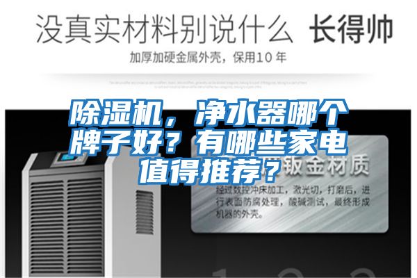 除濕機，凈水器哪個牌子好？有哪些家電值得推薦？